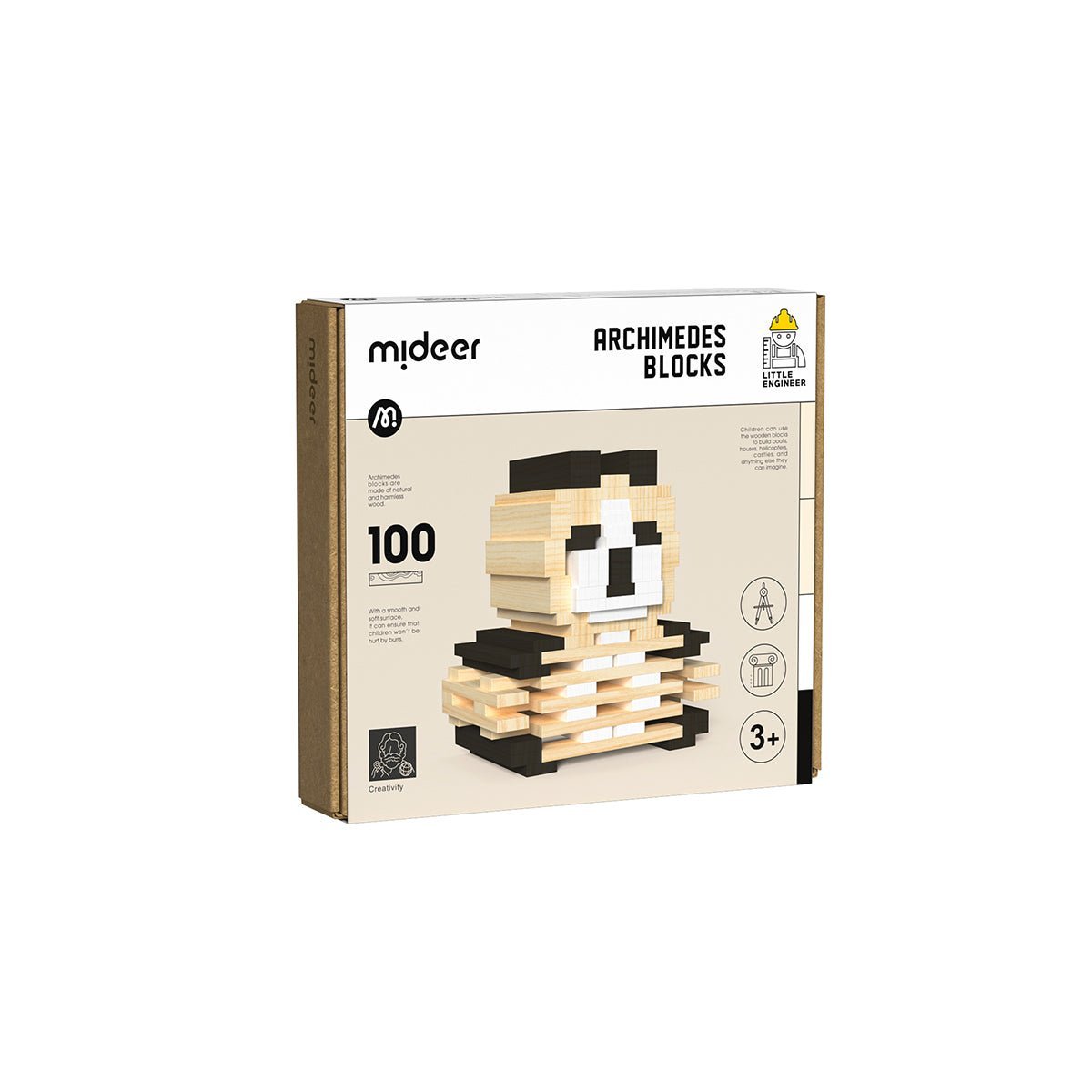 Archimedes Blocks 100pcs Black & White