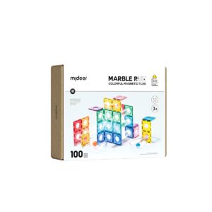 Marble Run 100pcs Colorful Magnetic Tiles
